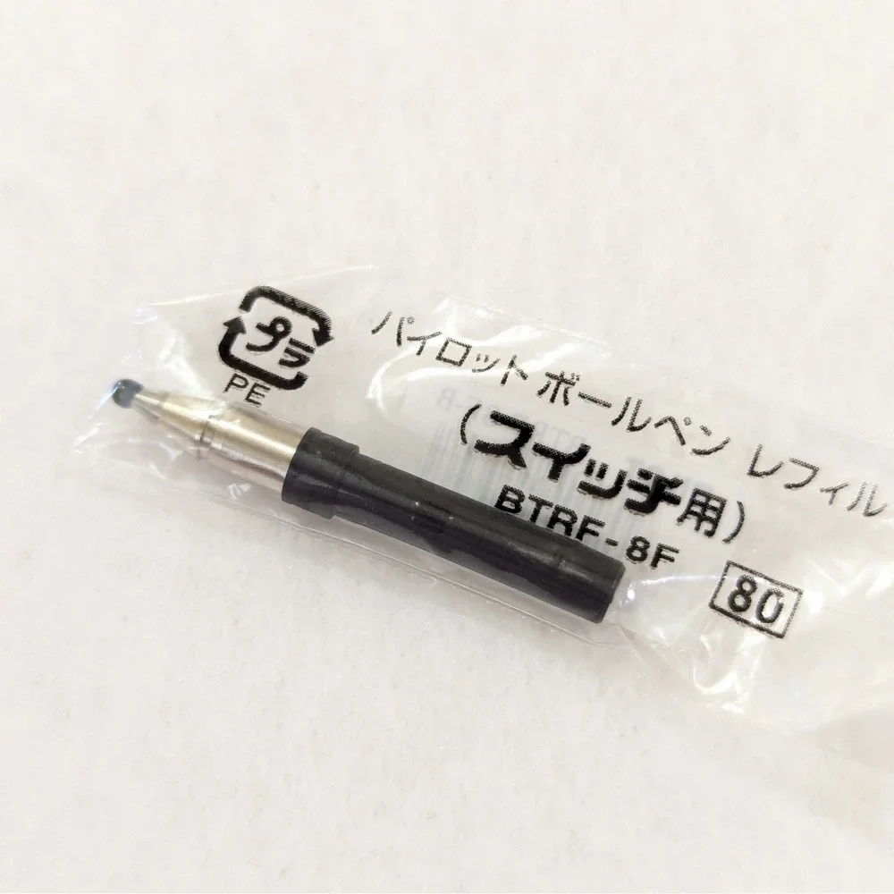 2 Pilot Birdy Switch Ballpoint Pen/Mechanical Pencil + 14 Ink Refills BTRF-8F-B